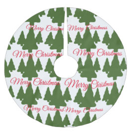 Saia Para Árvore De Natal De Poliéster Feliz Natal Árvores Verdes