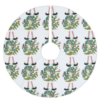Saia Para Árvore De Natal De Poliéster Feliz Natal - Camisa de Camisa Elf