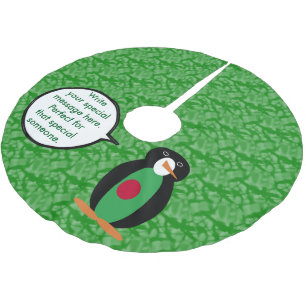 Saia Para Árvore De Natal De Poliéster Feriado da Bandeira de Bangladesh Sra. Pinguim Con