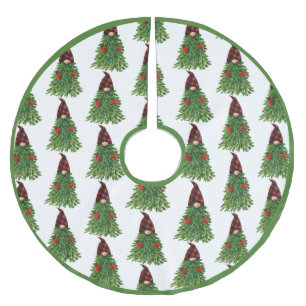Saia Para Árvore De Natal De Poliéster Feriado de Búfalo de Verificação de Árvore de