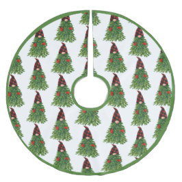 Saia Para Árvore De Natal De Poliéster Feriado de Búfalo de Verificação de Árvore de Nata