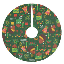 Saia Para Árvore De Natal De Poliéster feriado do kwanzaa africano indígenas tribal