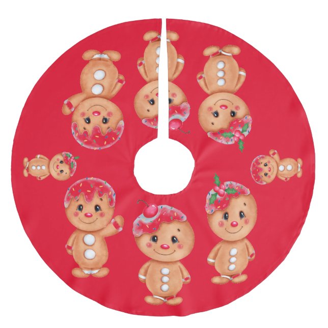 Saia Para Árvore De Natal De Poliéster Feriado Festivo Natal Festivo Seasonal (Frente)