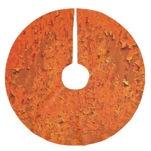 Saia Para Árvore De Natal De Poliéster Ferrugem de vindima: antiga superfície texturizada