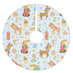 Saia Para Árvore De Natal De Poliéster Festa de Natal