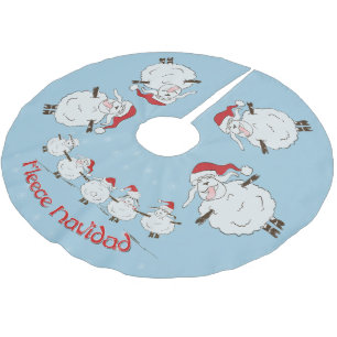Saia Para Árvore De Natal De Poliéster Festa de Natal FUNNY Navidad