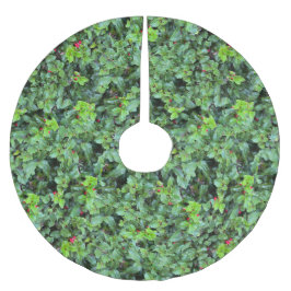 Saia Para Árvore De Natal De Poliéster Festivo Green Holly Berry Natal