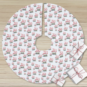 Saia Para Árvore De Natal De Poliéster Flamingo Tropical Natal