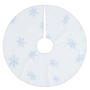 Saia Para Árvore De Natal De Poliéster Flocos de neve