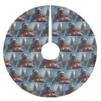 Folha de Cachorro Belga Porta copos Natal