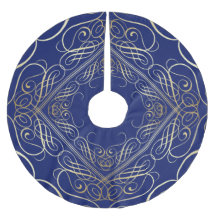 Folha de Ouro Elegante Olhar Filigrana Escroque Az