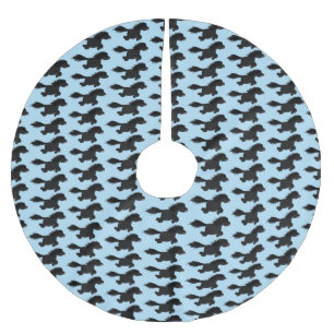 Saia Para Árvore De Natal De Poliéster Foto de desenho animado de Shetland em circulação