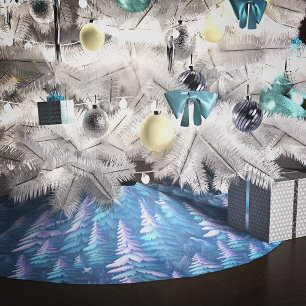 Saia Para Árvore De Natal De Poliéster Fox Wonderland Ártico