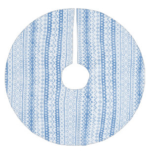 Saia Para Árvore De Natal De Poliéster Fracassado Isle Knitwear Watercolor Cozy Cabincore