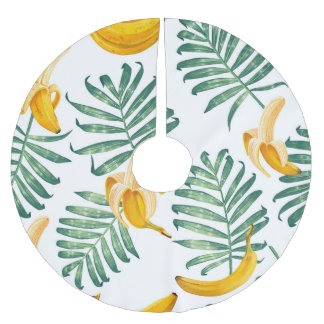 Saia Para Árvore De Natal De Poliéster Frutas Selvas: Vintage Vibrante