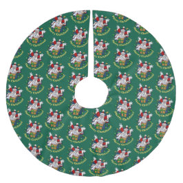 Saia Para Árvore De Natal De Poliéster Funny Snowman Merry Christmas Surprise Cartoon