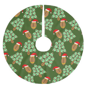 Saia Para Árvore De Natal De Poliéster Futebol de Natal