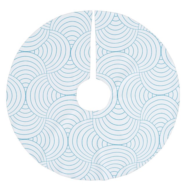 Saia Para Árvore De Natal De Poliéster geométrico nº 2 (Frente)