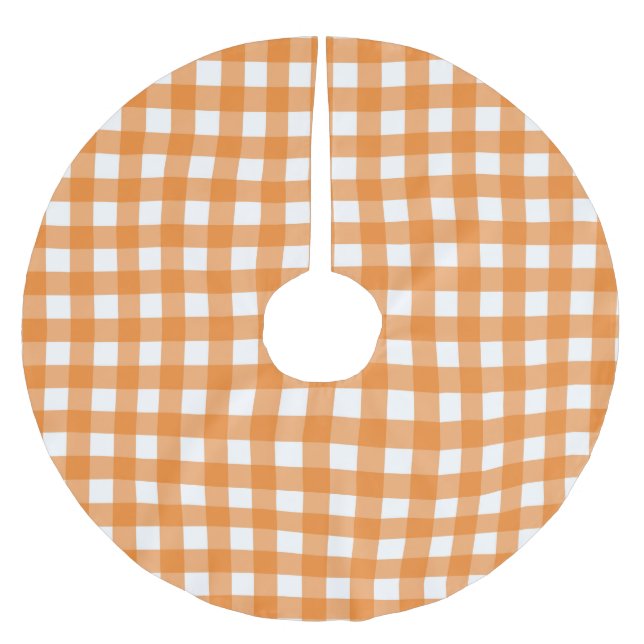 SAIA PARA ÁRVORE DE NATAL DE POLIÉSTER GINGHAM CHECK (Frente)