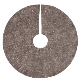 Saia Para Árvore De Natal De Poliéster Glitor de Impressão Castanho-Leopardo-Castanho