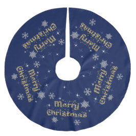 Saia Para Árvore De Natal De Poliéster Glitter de Natal Simples Elegante