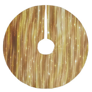 Saia Para Árvore De Natal De Poliéster Glitter do ouro: Fundo do Abstrato brilhante.