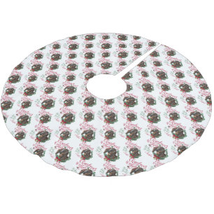 Saia Para Árvore De Natal De Poliéster GOTA   Natal Deseja Bebê Goat Kisses Nubian 3