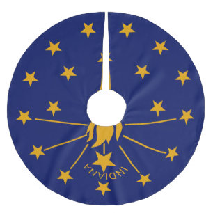 Saia Para Árvore De Natal De Poliéster Gráfico de Sinalizador Dinâmico do Estado de India