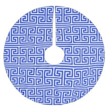 Grego Meander Key Square H Patterno Blue