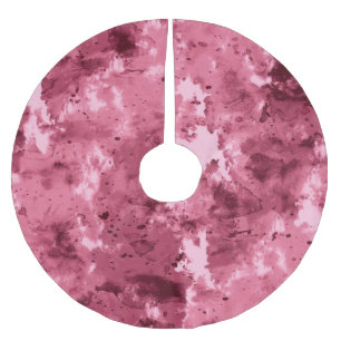 Saia Para Árvore De Natal De Poliéster Grunge abstrato de aquarela: padrão de camuflagem.