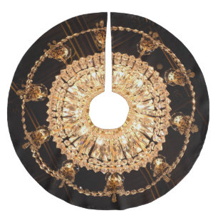 Saia Para Árvore De Natal De Poliéster Guildhall Elegance: Visão Antica de Chandelier