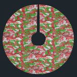 Saia Para Árvore De Natal De Poliéster Haus Do Padrão De Xmas De Prata De Camo<br><div class="desc">Veja o Haus do Camo Christmas Stocking Collections para as ideias mais radicais de presentes.</div>