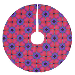 Saia Para Árvore De Natal De Poliéster Hearts