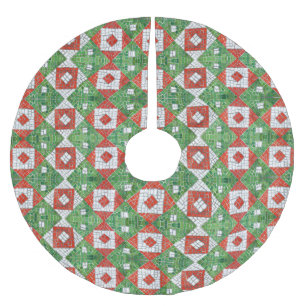 Saia Para Árvore De Natal De Poliéster HOLIDAY MOSAIC Tree Skirt