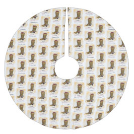 Saia Para Árvore De Natal De Poliéster Holidays, Natal, Luzes de Natal, Boot do Cowboy