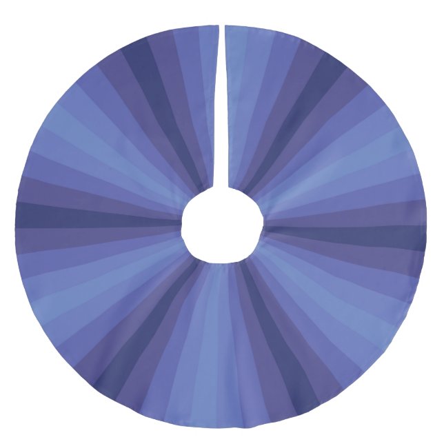 Saia Para Árvore De Natal De Poliéster Ilusões Ópticas Camisa Azul (Frente)