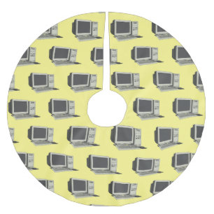 Saia Para Árvore De Natal De Poliéster Ilustração de desenho animado de computador