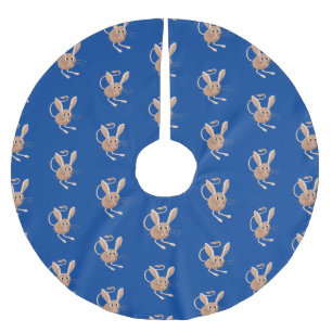 Saia Para Árvore De Natal De Poliéster Ilustração de desenho animado de jerboa, de orelha