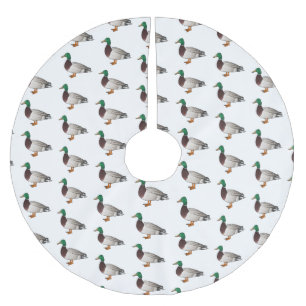 Saia Para Árvore De Natal De Poliéster Ilustração de desenho animado de pato-reais