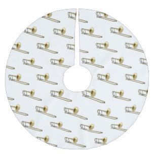 Saia Para Árvore De Natal De Poliéster Ilustração de desenho animado Trombone