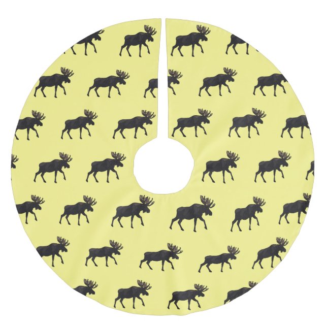 Saia Para Árvore De Natal De Poliéster Imagem de desenho animado (Frente)