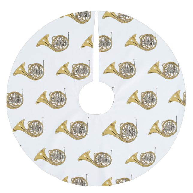 Saia Para Árvore De Natal De Poliéster Imagem de desenho animado francês (Frente)