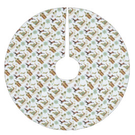 Saia Para Árvore De Natal De Poliéster Imagens do Natal Passado