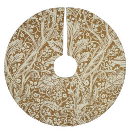 Saia Para Árvore De Natal De Poliéster Impressão de Arte Floral Arcadia Vintage de Willia