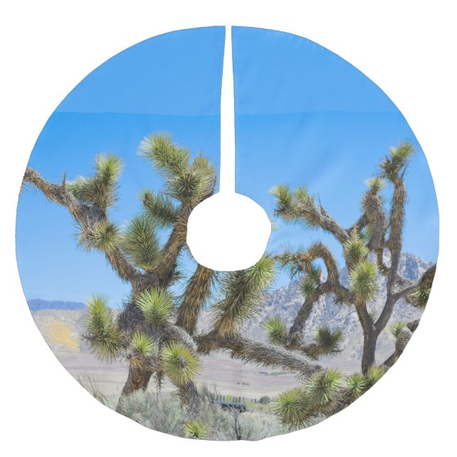 Saia Para Árvore De Natal De Poliéster Joshua Tree na Califórnia (Frente)