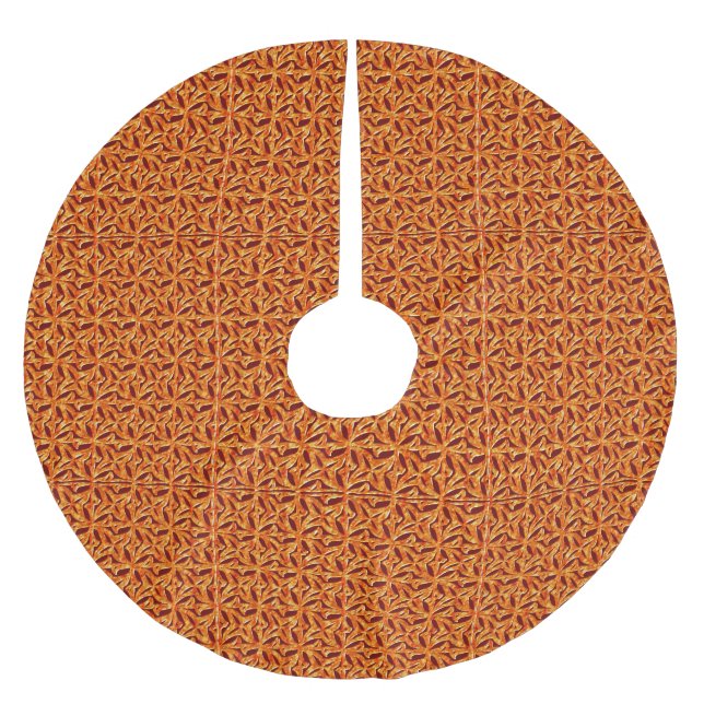 Saia Para Árvore De Natal De Poliéster La Fleur Copper (Frente)