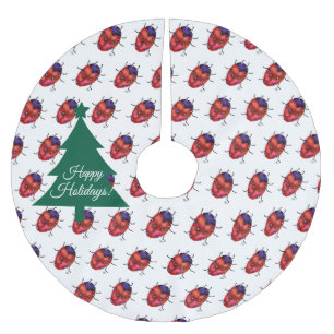 SAIA PARA ÁRVORE DE NATAL DE POLIÉSTER LADYBUG ART