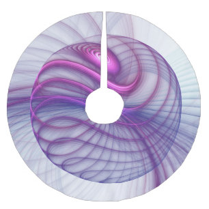 Saia Para Árvore De Natal De Poliéster Linda pintura frontal de Abstrato moderno Swing