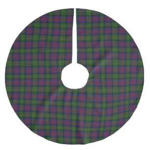 Saia Para Árvore De Natal De Poliéster Logan Tartan Xadrez Skirt