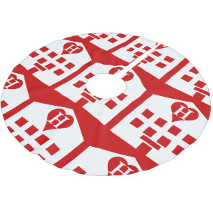 Saia Para Árvore De Natal De Poliéster Love Hotel Japan Emoji